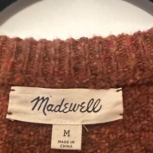 Madewell Rust Knit Sweater